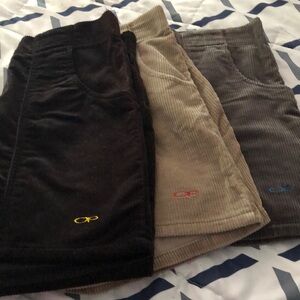 Vintage men Corduroy OP Shorts Size 34 Made in Hong Kong set of 3